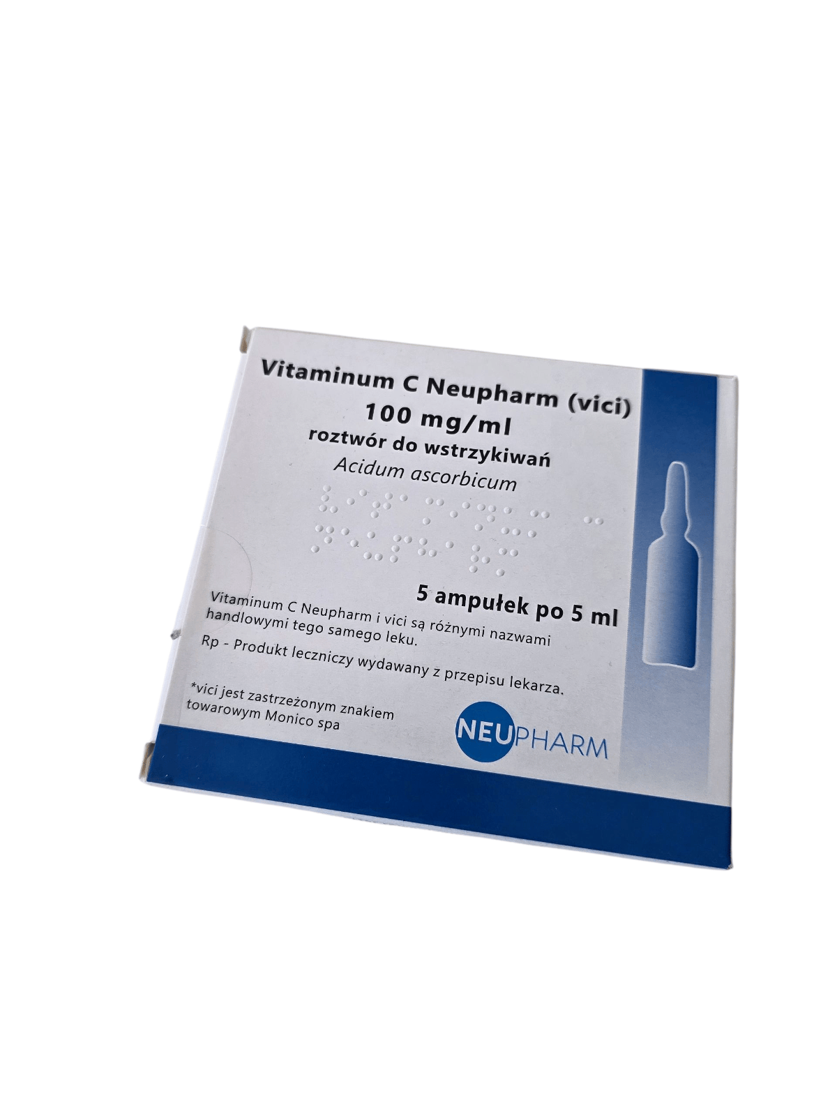 Neopharm Witamina C Do Iniekcji W Ampułkach 100 Mg/ml Roztwór Do Wstrzykiwań