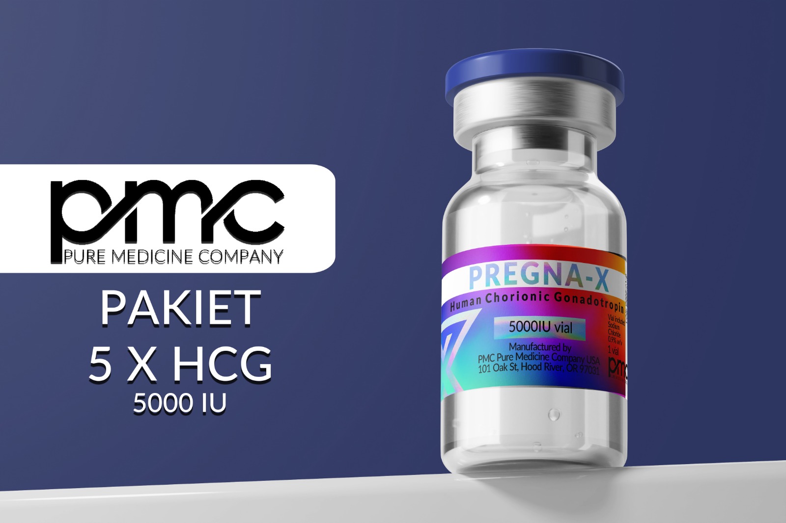 PMC Mocne Uderzenie! Pakiet 5 X HCG! Oszczędź 100 Zł